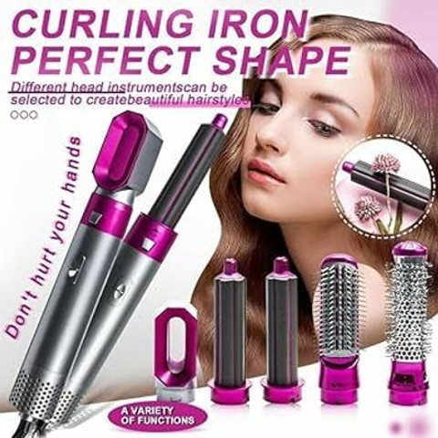 Dizosonic 5-in-1 Hair Styler Set Manual Curl,hair straightener