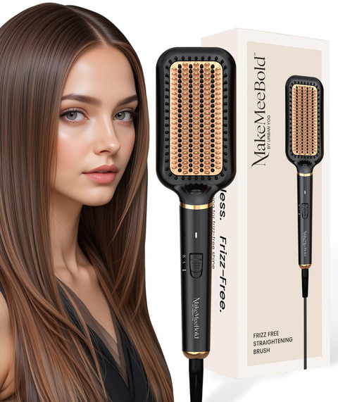 MakeMeeBold Frizz-Free Hair Straightening Brush | 73mm Large