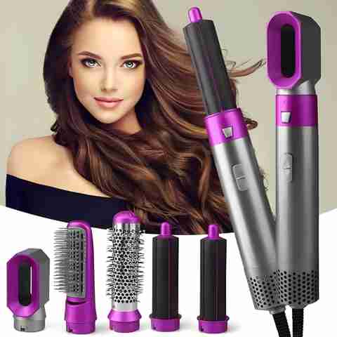 Dizosonic 5-in-1 Hair Styler Set Manual Curl,hair straightener