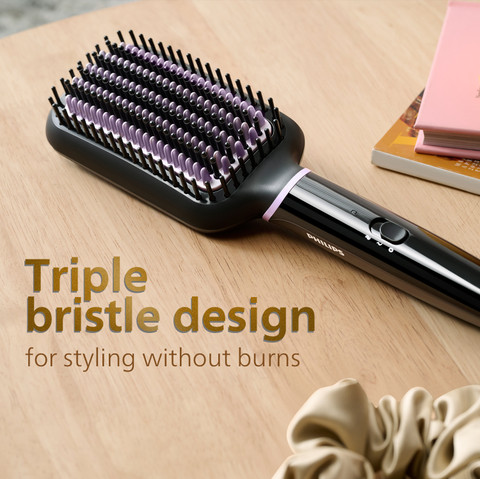 HOT Brush Review Philips Kerashine Hair Straightener Brush
