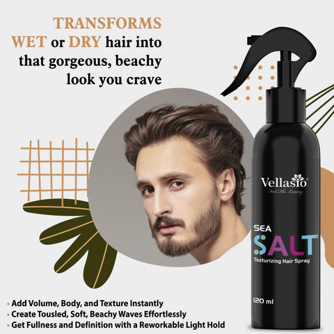 vellasio Sea Salt Spray Hair Volume, Texture, Heat Protectant