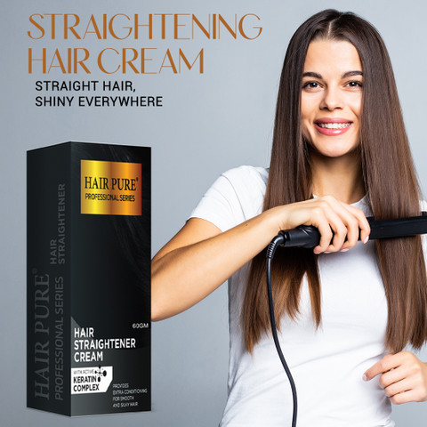 Hair Pure Hair Straightener Cream with Neutralizing Cream for Extra  Conditioning