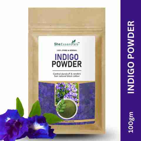 She Essentials 100% Natural Indigo Hair Colour Powder & Hair Care
