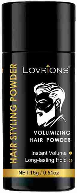 LOVRIONS Mattifying Volume Powder Hair Wax 15gm Matte Finish|Wax Extreme|Strong Hold Hair Styling Powder Extreme Hold Hair Volumizer Powder (15 g) - Image 3