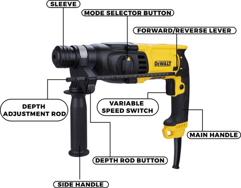 Rotary Hammer Dewalt Hammer Drill Parts DEWALT D25133K Rotary