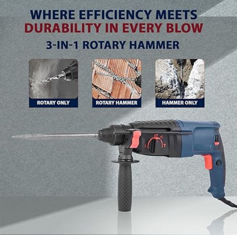 RanPra NET26MM HAMMER DRILL MACHINE WITH 13PCS DRILL BIT SET