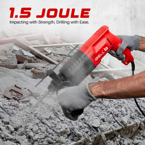 iBELL Rotary Hammer Drill RH20-23, Copper Armature, Impact Rate
