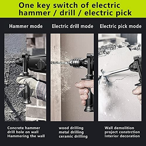 Pinaka 26mm rotary hammer drill machine226 1600watt reverse forward  rotation variable Hammer Hammer Drill