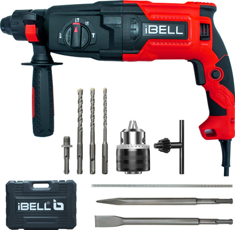 iBELL RH26-82 Rotary Hammer Drill, 850W, 3J Impact Energy, SDS
