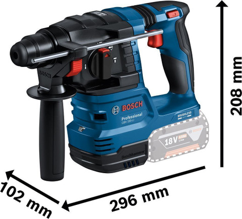 BOSCH GBH 185 Li Cordless 18V Rotary Hammer Drill Price in India