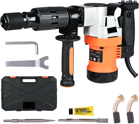 RanPra Dx0810 5Kg Demolition Hammer 1500W 3200 R/Min Heavy Duty Concrete  Breaker Hammer Drill