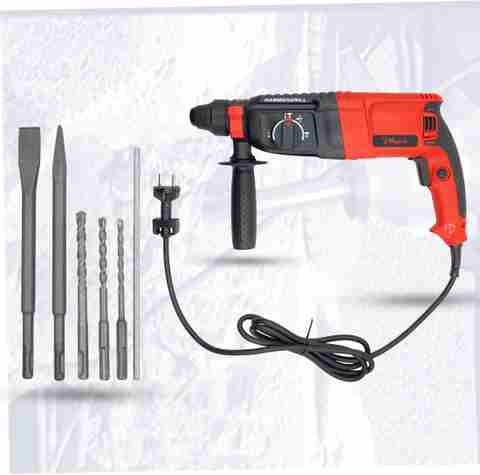 Hillgrove 100% Copper Winding H26H8 Modes Multi-Purpose Rotary Hammer  Drilling Machine H26H8 All Purpose 26mm Hammer Impact Drill Machine