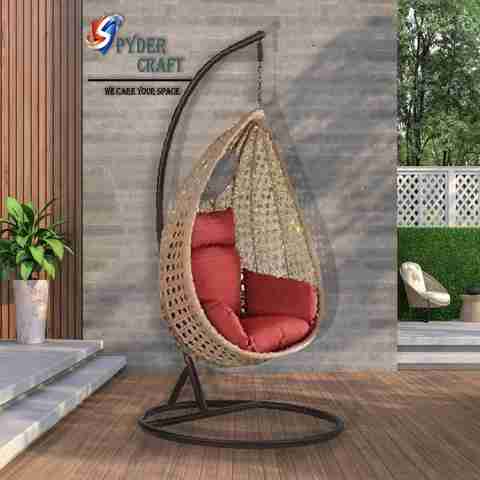 Ubuy Hanging Egg Chair Stand Only Indoor Swingchair Wooden Swing
