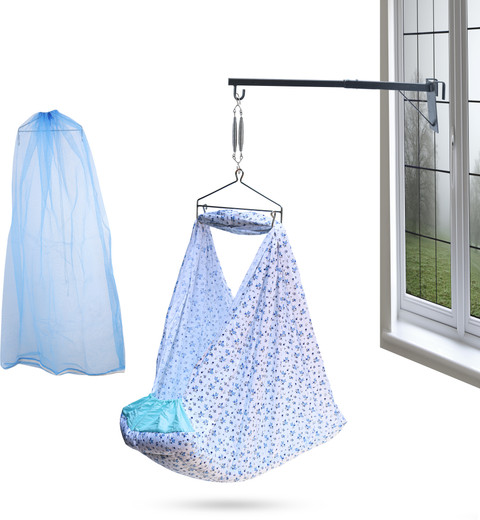 beetot baby cradle jhula, baby palna, window hanging cradle for new born  baby Cotton Large Swing