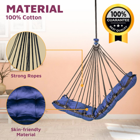 Curio Centre Soft Cotton Hammock Hanging Swing Chair/Swing for