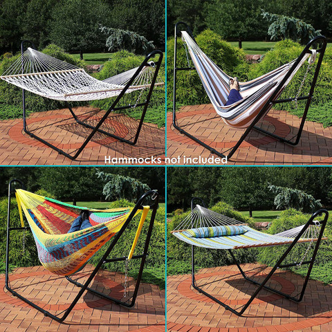 Inditradition Portable Iron Hammock Stand Ideal for to 14 Feet