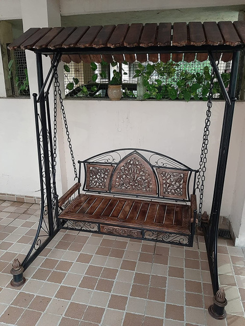 Smarts collection Indoor/Outdoor Iron Swing(Jhula)with Stand 300