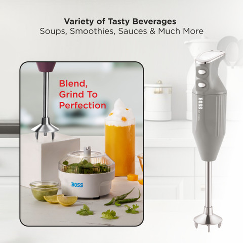 BOSS 275 W Light Grey Hand Blender Price in India Buy BOSS 275 W