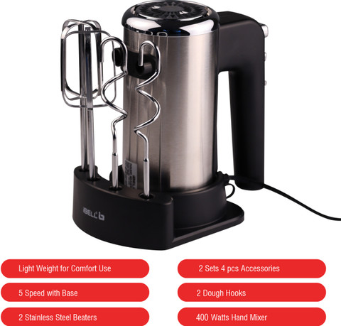iBELL 400 W Black, Silver Hand Blender Price in India Buy iBELL