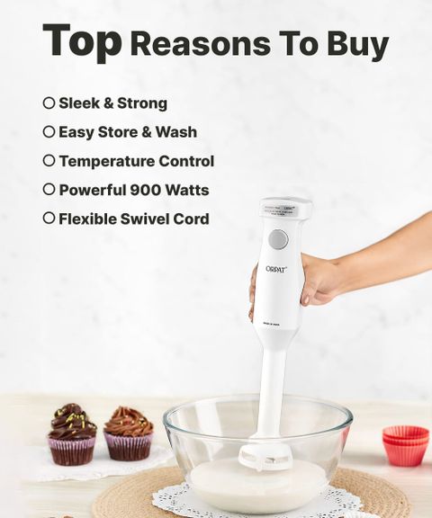 ORPAT 250W Hand Blender White (HHB-100E WOB) - Image 7