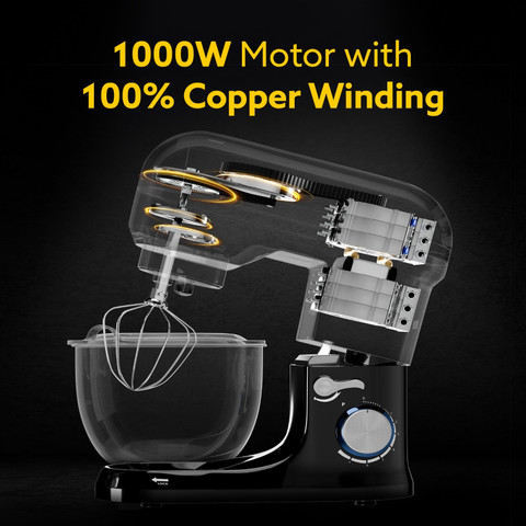AGARO 1000 W Black Stand Mixer