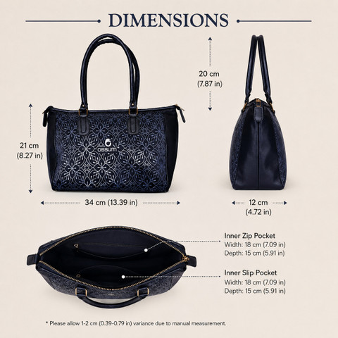 Buy OSSUM Men & Women Black Handbag Black Online @ Best Price in