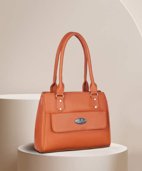 Buy AL JAZEERA Women Orange Shoulder Bag Brown Online @ Best Price