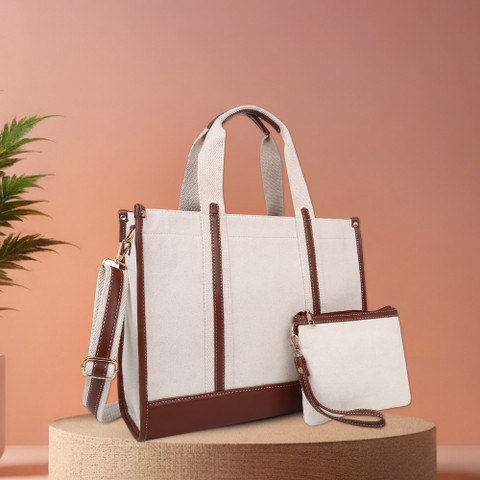 Womanix Women Beige, Tan Handbag