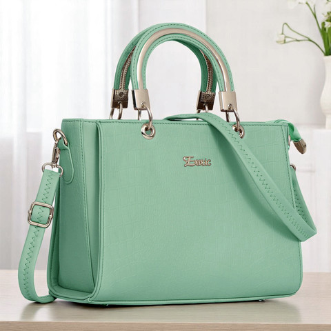 Buy Exotic Women Green Handbag Dual tone Green Online Best Price
