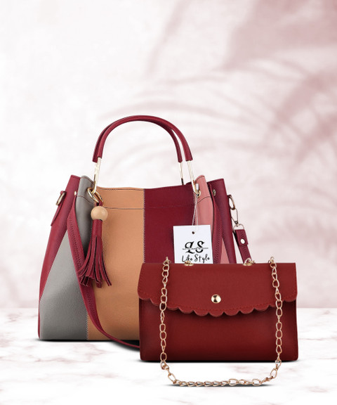 Buy LIKE STYLE Women Maroon Shoulder Bag MAROON Online Best