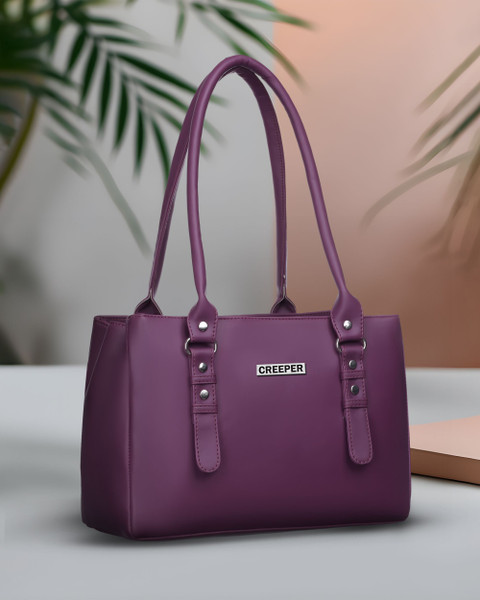 Purple Handbag Flipkart Ladies Hand Purse Buy CREEPER Women Purple