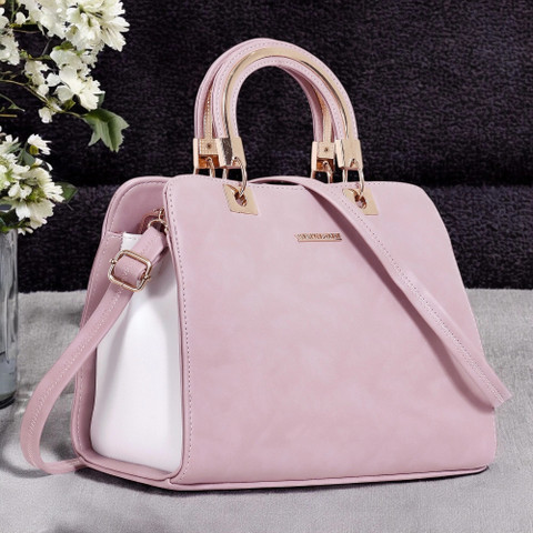 Buy Women Marks Women Pink Hand-held Bag PEACH Online Best Price