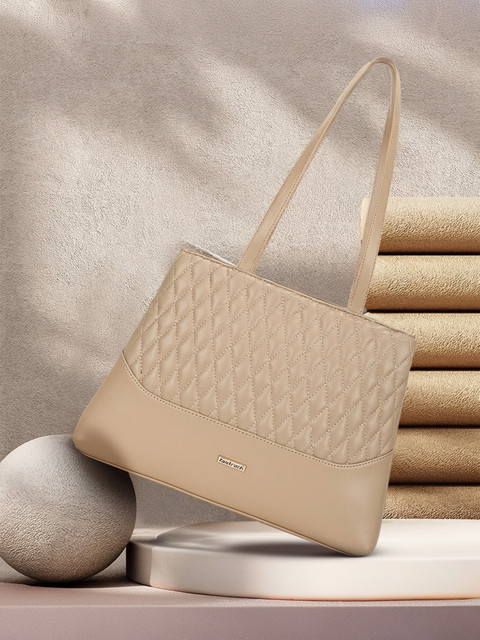 Fastrack Women Beige Satchel