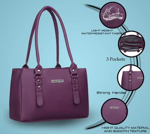 Buy CREEPER Women Purple Shoulder Bag Purple Online Best Price