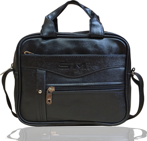 SM BAGS Black Sling Bag 11 inch ipad sling bag for men and women