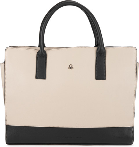 United Colors of Benetton Women Beige, Black Messenger Bag