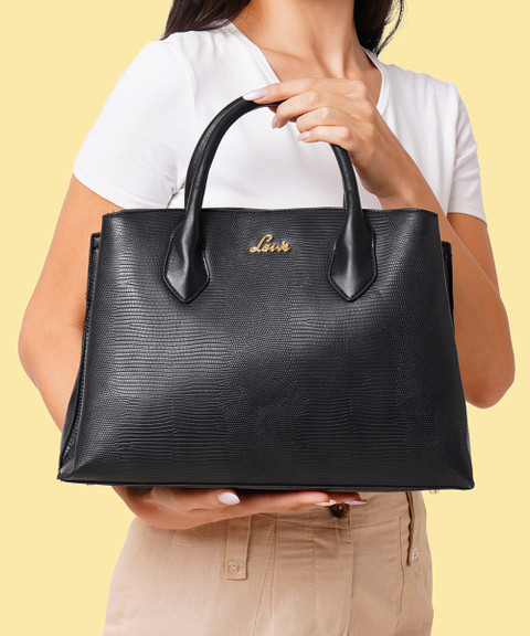 Lavie Womens Black Satchel Handbags Duo Quad Medium Satchel Bag