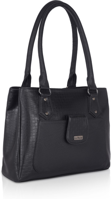 Buy Le Hub Women Black Shoulder Bag Black Online @ Best Price in