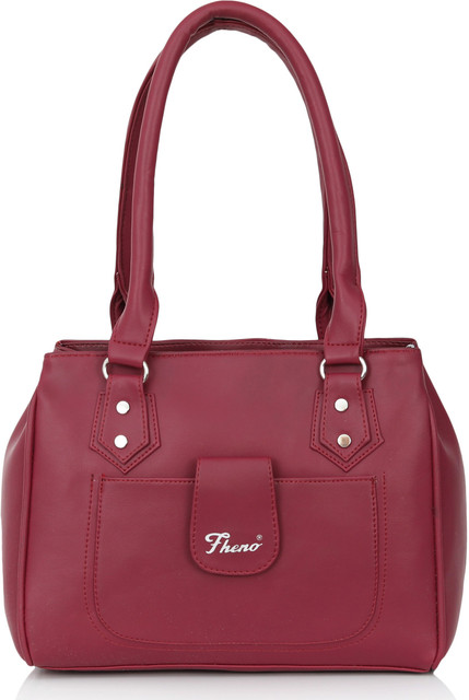 Buy fheno Women Pink Handbag MAROON Online Best Price in India