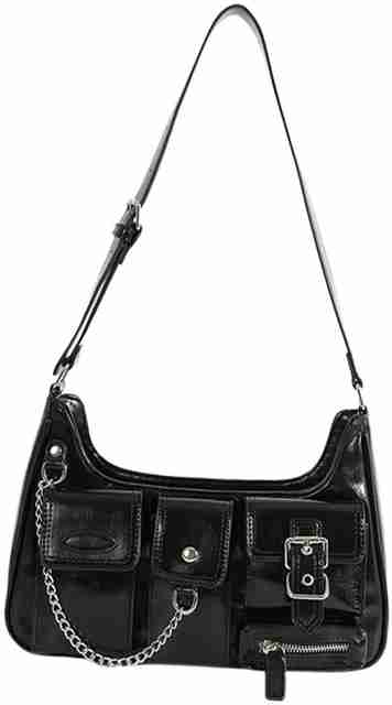 バッグ Y2K LEATHER RIDERS TOTOBAG ONE STAR shoulder-bag-y2k-retro-fashion