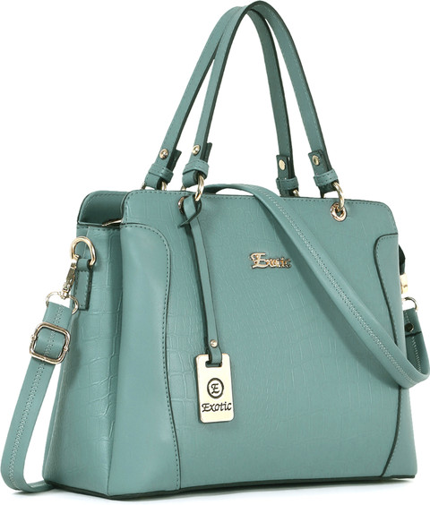 Exotic Women Green Hand-held Bag