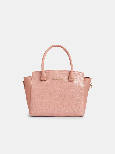 Buy Caprese Women Pink Satchel Powder Pink Online Best Price in