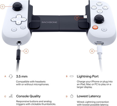 backbone One Mobile Gaming Controller for iPhone Playstation
