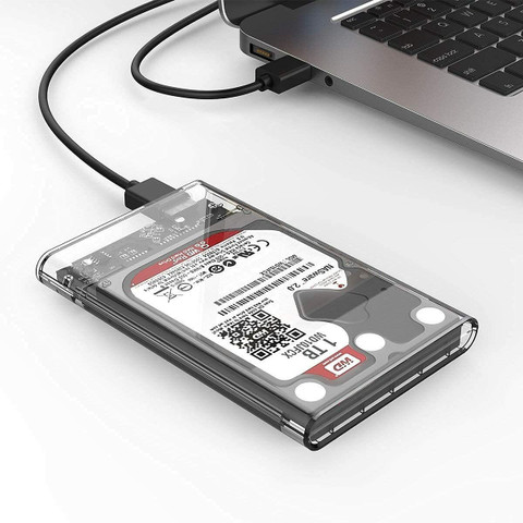 ULTRABYTES Type C TRANSPARENT SATA SSD CASING inch Shock