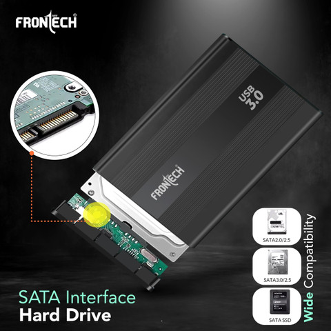 Frontech Hard Disk Casing USB HDD Enclosure Case Cover SATA