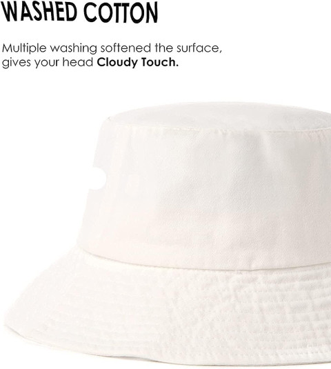 212HCAZD-HT01SBUCKET / HAT / COTTON. WE Cotton Hat: 2-in-1 B&W