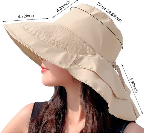 Fashion Huge Brim Sun Hat PALAY® Bucket Hat For Women Sun - Main Image