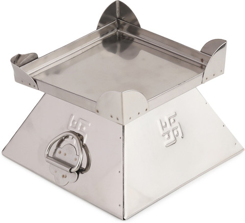 TORPPEZA Steel Havan Kund For Pooja (Size - 7inch) Price in India