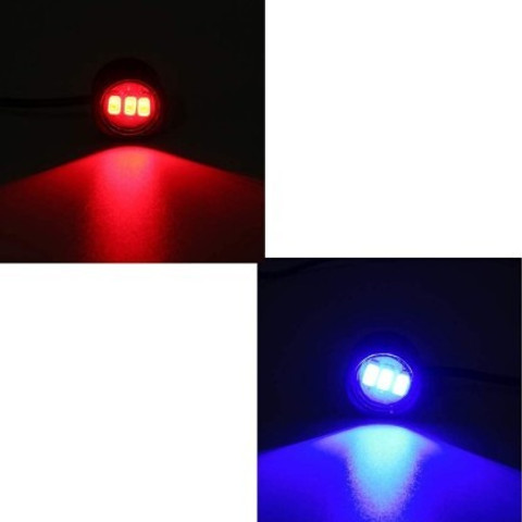 XZRTZ Strobe Light Eagle Eye Red-Blue (1 Pair) 2 Pcs Bike