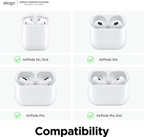 SCALEBEE Ear Hooks for Apple AirPods 1, 2, 3 and Pro 2 for Jogging